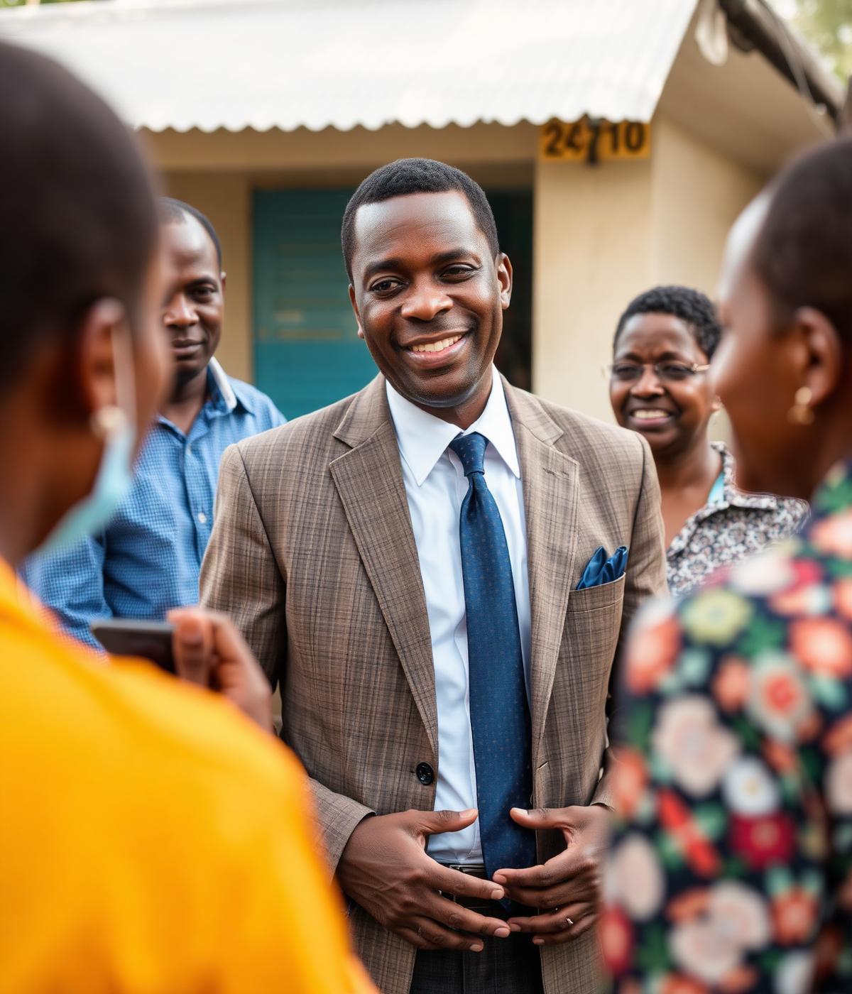 Founder Alh Nasir Ernest Nwagwu Nwaze with community members